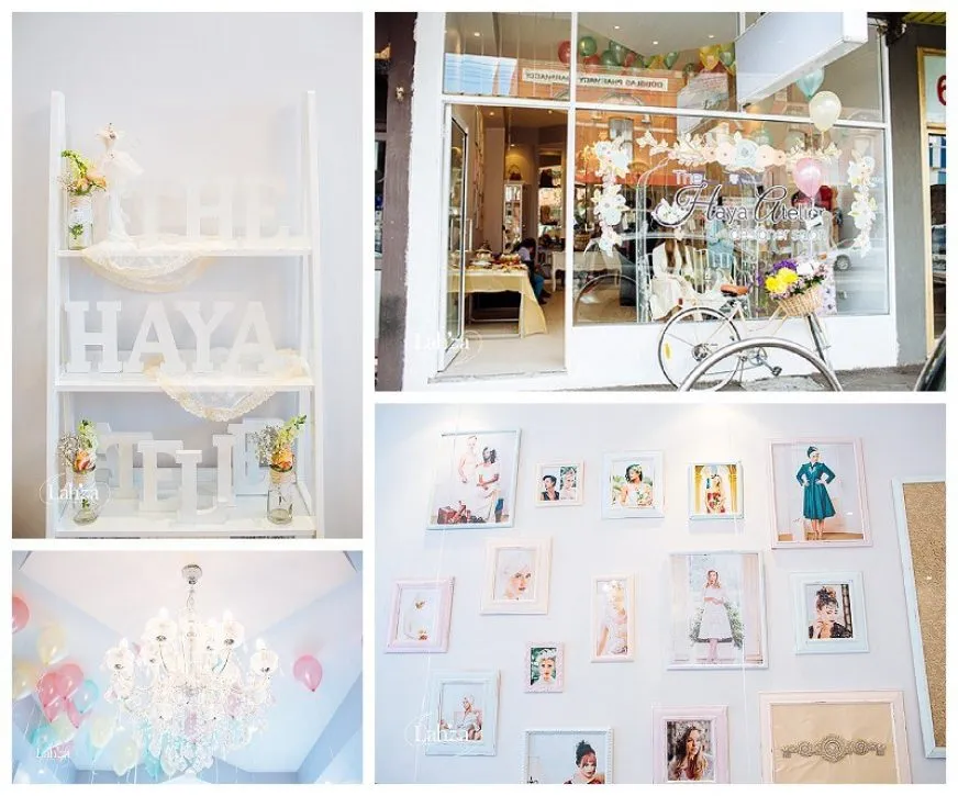 Image: A picture of Reyyan’s salon ‘The Haya Atelier’, Sydney Road, Brunswick. Photos by Lahza Photography.